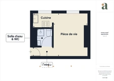 PARIS 15 / QUARTIER COMMERCE – STUDIO LUMINEUX – 1 PIECE – 17 M2 – 198 500 €