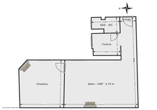 PARIS 15 / QUARTIER CONVENTION SAINT LAMBERT<span></span>APPARTEMENT<span></span>2 PIECES<span></span>1 CHAMBRE<span></span>40 M2<span></span>420.000 €