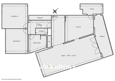 NANTES / PONT DU CENS - APPARTEMENT - 3/4 PIECES - 2 CHAMBRES - 85m² - 235.000 €