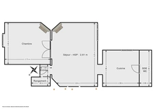 ASNIERES SUR SEINE / BOURGUIGNONS<span></span>APPARTEMENT<span></span>2 PIÈCES<span></span>1 CHAMBRE<span></span>44 M2<span></span> 268.000 €