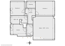 CHAVILLE / GRAND QUARTIER RIVE GAUCHE– APPARTEMENT - 3 PIECES - 2 CHAMBRES – 65 M2 – 405.000 €