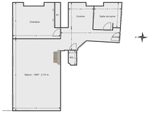 PARIS 18 EME / CLIGNANCOURT<span></span>APPARTEMENT<span></span>2 PIECES<span></span>1 CHAMBRE<span></span>50 m2<span></span>615.000€