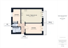 Charmant appartement de 47 m² - Lumineux avec balcon filant - 6ᵉ étage, Clichy