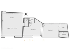 PARIS 19 EME / VILLETTE - APPARTEMENT - 3 PIECES - 2 CHAMBRES - 52 M2 - 435.000€