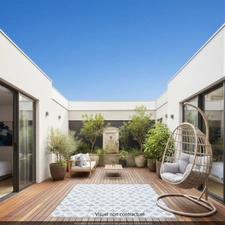 Charmant appartement t4 de 86,1m² avec terrasse tropézienne à Saint-Cannat (13760)