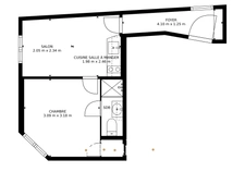 PARIS 18 EME / ABBESSES - APPARTEMENT - 2 PIECES - 1 CHAMBRE - 26 m2 - 300.000€