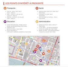 Appartement<span></span>3 pièces<span></span>2 chambres<span></span>70 m²<span></span>Paris 1