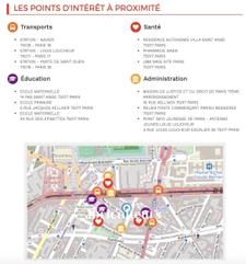 Appartement 3 p. - 53 m² avec terrasse de 30 m²- Paris 17