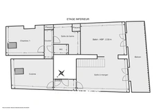 PITHIVIERS / CENTRE<span></span>DUPLEX AVEC MEZZANINE ET BALCON -- 3 PIECES<span></span>2 CHAMBRES<span></span>86 M² AU SOL<span></span>95.000 €