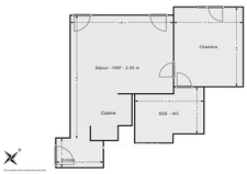 ASNIERES SUR SEINE / GRESILLONS<span></span>APPARTEMENT TERRASSE JARIDN<span></span>2 PIECES<span></span>1 CHAMBRE<span></span>44 M2<span></span>265.000 €
