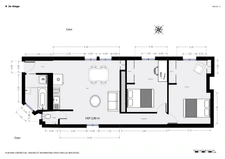 PARIS 11 / FOLIE MERICOURT<span></span>APPARTEMENT<span></span>3 PIECES<span></span>2 CHAMBRES<span></span>59 M²<span></span>749 000