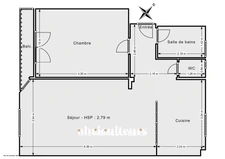 Appartement - 2 pièces – 1 chambre - 52 m2 - Clichy