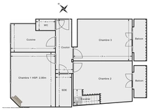 PARIS 13 / SALPETRIERE PLACE D’ITALIE<span></span>APPARTEMENT DUPLEX<span></span>5 PIECES<span></span>3 CHAMBRES<span></span>120 M2<span></span>1.142.500 €