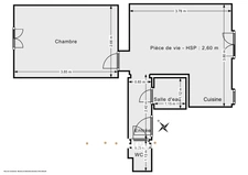 PARIS 14 / QUARTIER PERNETY - APPARTEMENT - 2 PIECES - 1 CHAMBRE - 27,5 M² - 327.000 €