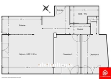 Appartement 3 p. - 53 m² avec terrasse de 30 m²- Paris 17