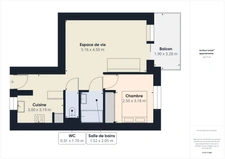 SEIGNOSSE BOURG - APPARTEMENT - 2 PIÈCES - 1 CHAMBRE - 44M2 - 258.500 €