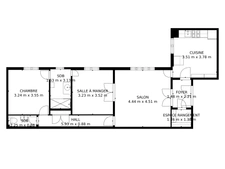APPARTEMENT<span></span>3 PIECES<span></span>2 CHAMBRES<span></span>76 m2<span></span>PARIS 15ème / QUARTIER NECKER<span></span>CAMBRONNE<span></span>LECOURBE