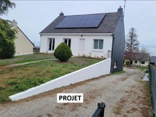 Maison de bourg à Ligné. 2 chambres + 2 possibles, Bureau, Garage