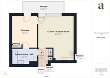 Superbe 2 pièces de 46,5 m² avec grande terrasse et parking en étage élevé – Nice Ouest Quartier Méridia