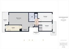 Lumineux - 3 Pièces - 68m² - Menton Biovès