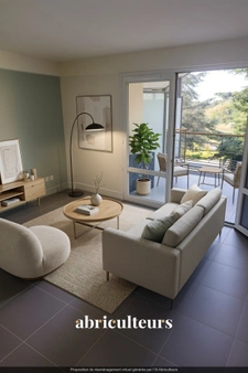 Menton Quartier Riviera : Superbe 2 pièces traversant entièrement rénové avec Terrasse et Place de parking