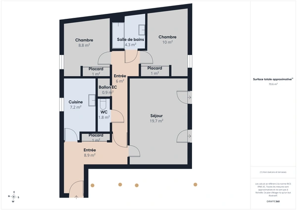 Appartement T3 de 70 m² avec terrasse et jardin<span></span>Résidence de standing à Survilliers (95)