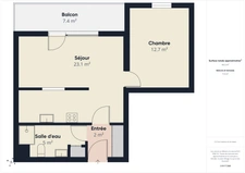T2 avec terrasse 45,5 m2 Marseille 1er - proche St Charlesl
