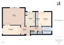 Aix-en-Provence<span></span>Facultés | T3 de 69 m² avec terrasse de 25 m², jardin et garage