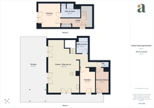 Asnières-sur-Seine : Superbe duplex esprit « penthouse » 96 m² + 70 m² de terrasses plein Sud, vue panoramique & double parking avec borne électrique