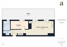 Vente Appartement 2 Pièces 37 m² Terrasse 31 m² Dernier Étage en vente à Rueil-Malmaison (92500)