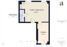 Appartement 2 pièces traversant en vente à Saint-Denis 93210