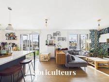 Duplex familial 4/5 pièces de 120 m² avec terrasses — dernier étages — Asnières-sur-Seine