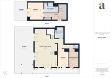 Duplex familial 4/5 pièces de 120 m² avec terrasses — dernier étages — Asnières-sur-Seine