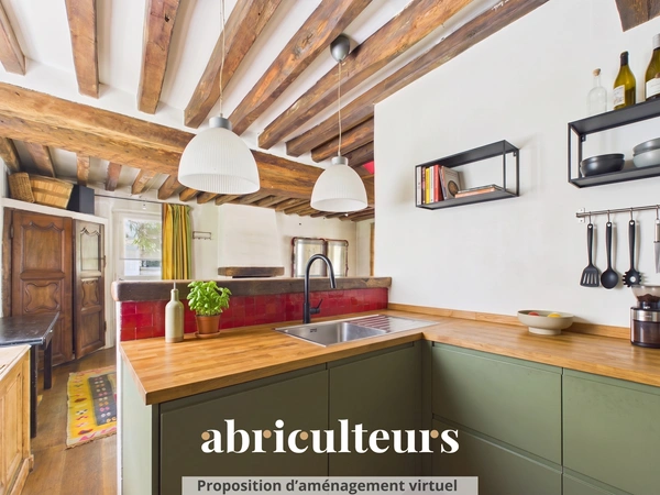 Vente Maison Historique de Charme 103 m²<span></span>Cour Pavée & Terrasse<span></span>Le Pecq (78230)