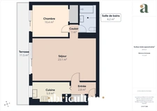 Appartement 2 pièces avec terrasse  sur jardin en vente à Levallois-Perret 92300