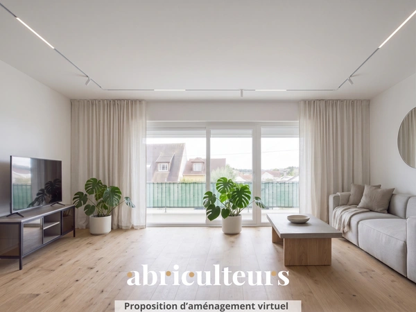Appartement duplex 125m²  avec balcon, parking et cave en vente à Argenteuil 95100