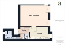 Emplacement premium, cour Cambronne<span></span>T1 bis à rénover dans un splendide immeuble ancien<span></span>17 rue de Fourcroy à Nantes 44000