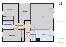 Appartement 4 pièces avec balcon et garage en vente bd du Tertre à Saint-Herblain(44800)