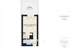 Idéal investissement locatif - Studio de 19m² avec terrasse privative et parking - 59 rue Fontaine de Barbin à Nantes