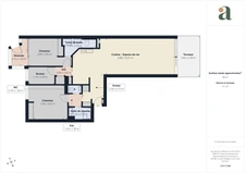Vue mer panoramique - Élégant 4 Pièces avec terrasse - 84m² - Juan-les-Pins