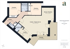 Lumineux appartement 83m² - Grande terrasse - Dernier étage  - Bayonne - Quartier Mousserolles