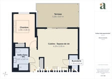Bel appartement T2 de 49m2 avec terrasse couverte, au calme en vente à Saint-Paul-Lès-Dax