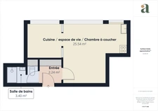 PARIS 15e / JAVEL<span></span>APPARTEMENT 1 PIECE 1 CHAMBRE<span></span>32m2<span></span>310.000 euros