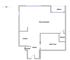Charmant studio  30 m² avec balcon – Courbevoie (92400)