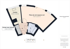 Grand studio lumineux  - Rue Parmentier  Neuilly sur Seine