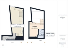 Studio en duplex calme  en vente à Paris 1er (75001)