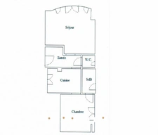 Appartement 2 pièces 31 m²<span></span>1er étage<span></span>Colombes (Rue Gabriel Péri)<span></span>Petit immeuble 1930