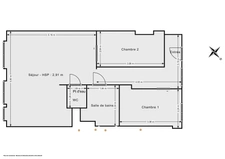 PARIS 1ER<span></span>APPARTEMENT<span></span>3 PIECES<span></span>2 CHAMBRES<span></span>55 M2<span></span>690.000 €