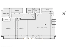 LEVALLOIS / CENTRE - APPARTEMENT - 3 PIECES - 2 CHAMBRES - 63 M2 - 698.000 €