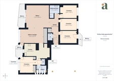 Bel appartement – 115 m² – 5 pièces  avec 3 balcons– Saint-Mandé